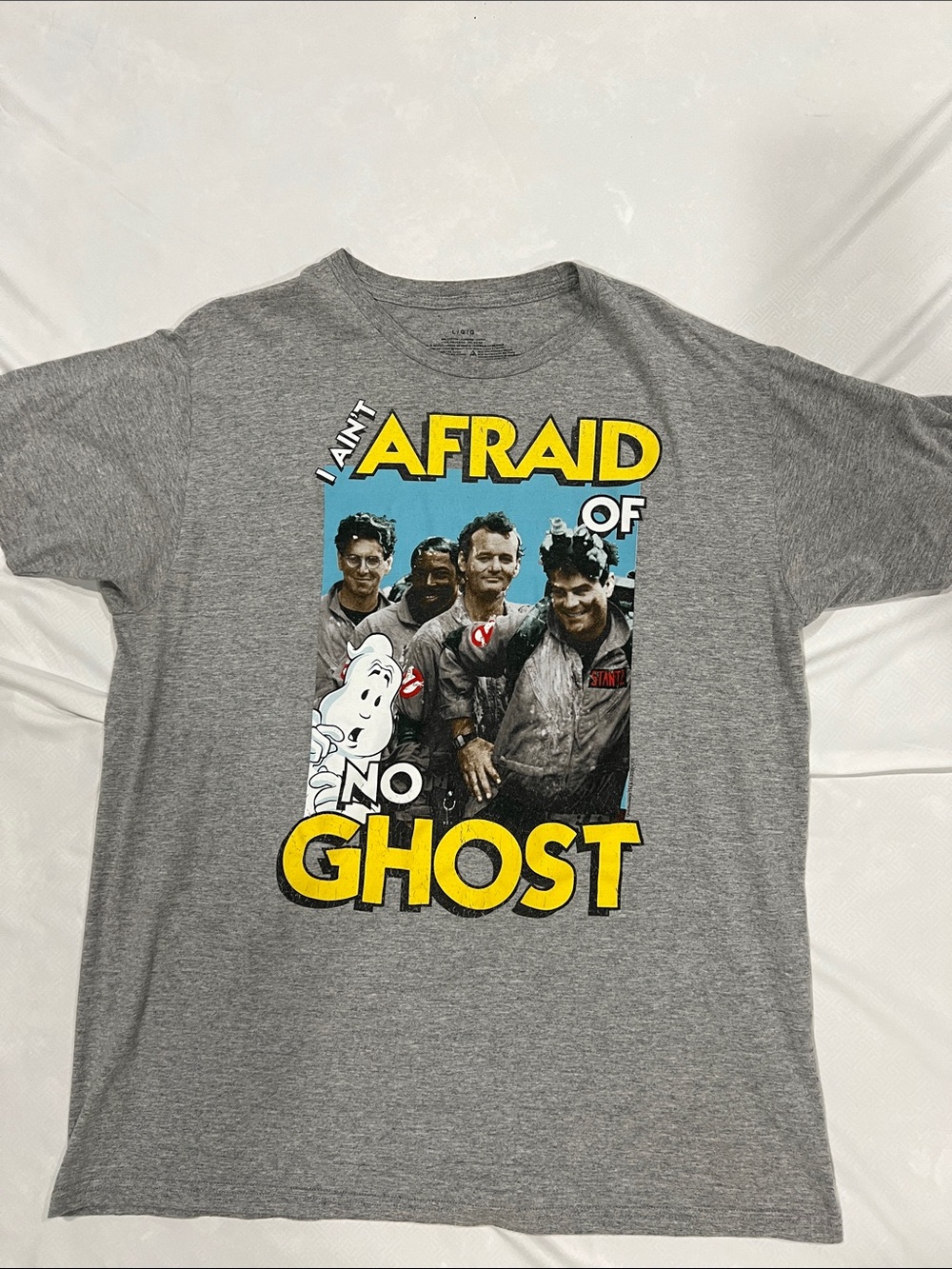 Ghostbusters Classic Graphic Tee - Gray. Size Large. In great condition!